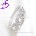 Micro pave setting ring 925 silver ring with pave setting AAA zircon rhodium platted